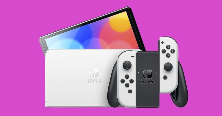 Nintendo Switch OLED Deals Color Background SOURCE Amazon