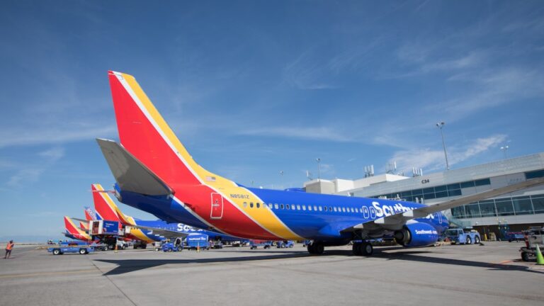 2020 Southwest Airlines 737 800 parked at DEN gate C34 source