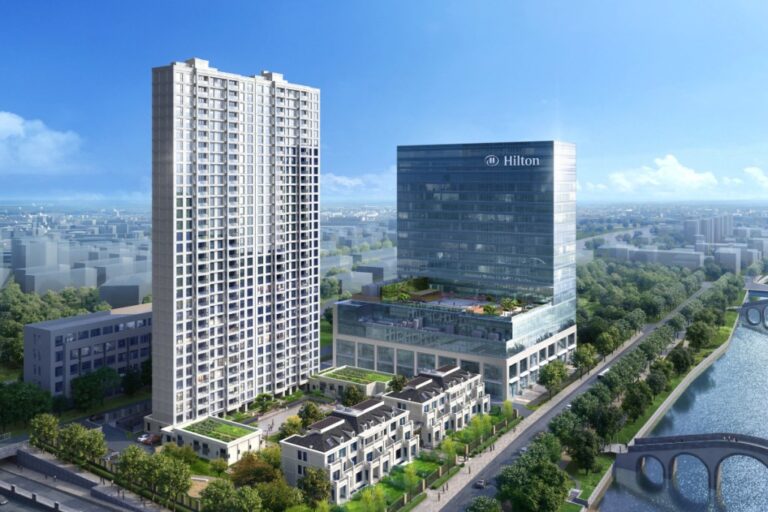 exterior of Hilton Yuyao